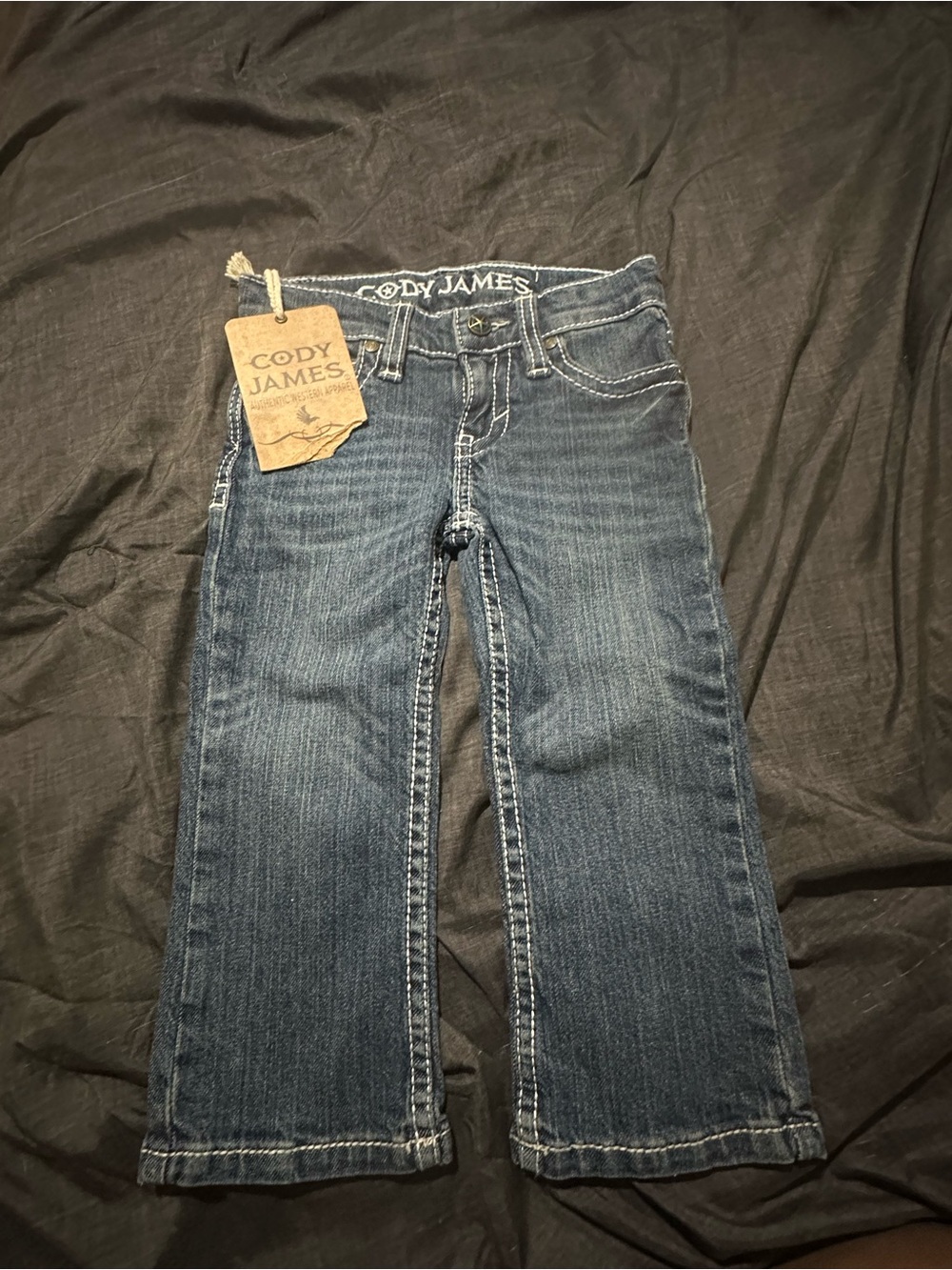 Cody James Dark Blue Straight-Leg Kids Jeans